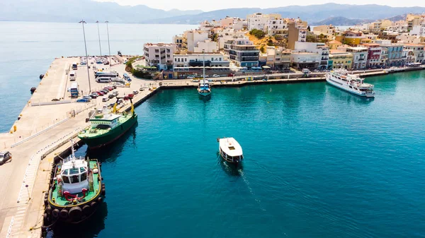 Agios nikolaos Damm in Beton, Griechenland. — Stockfoto