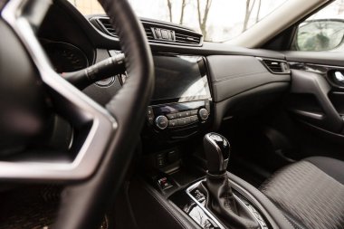 Araba siyah salon ile iç görünüm