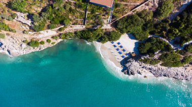 Arnavutluk 'un Cipe plajı manzarası