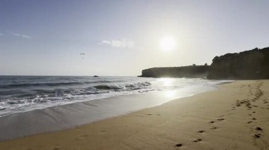 Portekiz, Algarve 'deki Porches' da güzel Praia Nova. Yüksek kalite fotoğraf