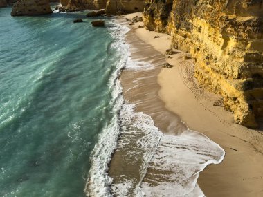 Lagoa do Pau plajı manzarası. Yüksek kalite fotoğraf