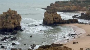 Dos Arrifes plajı, Algarve Portekiz. Yüksek kalite fotoğraf
