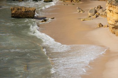 Lagoa do Pau plajı manzarası. Yüksek kalite fotoğraf