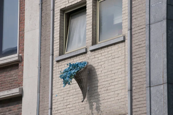 Decorações na frente dos edifícios — Fotografia de Stock