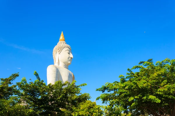 Grande estátua de buddha, província de suphanburi, Tailândia — Fotografia de Stock