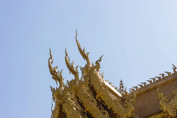 Wat rong khun, thailändischer berühmter Tempel nach Erdbeben — Stockfoto