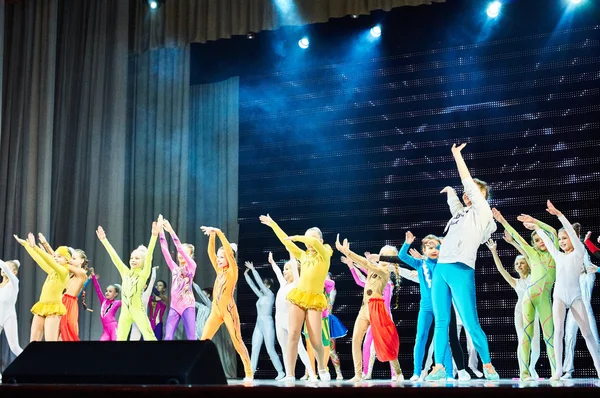 'Romantics' circus entertainment show , 21 February 2016 in Minsk, Belarus. — Stock Photo, Image