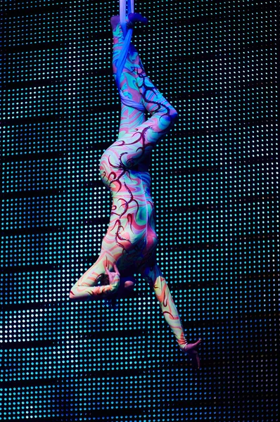 'Romantikler' sirk eğlence göstermek, 21 Şubat 2016 Minsk, Beyaz Rusya.