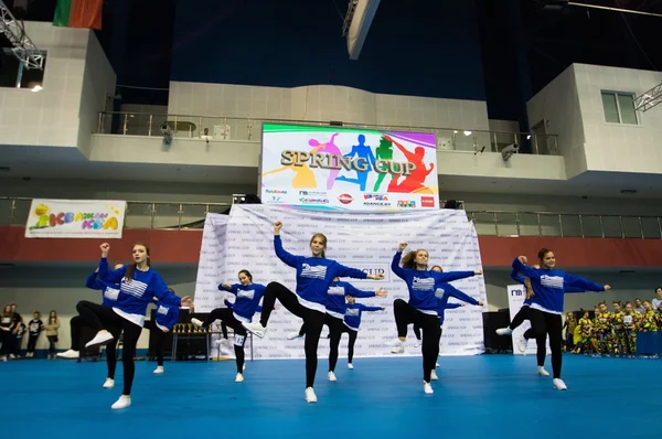 Minsk - Mayıs 02: Tanımlanamayan çocuk rekabet Springcup uluslararası dans yarışmasında, üzerinde 02 Mayıs 2015, Minsk, Beyaz Rusya. — Stok fotoğraf