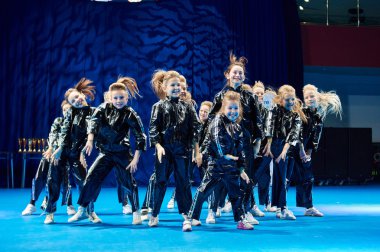 'Megadance' çocuk yarışmalarda koreografi, 28 Kasım 2015 Minsk, Beyaz Rusya.