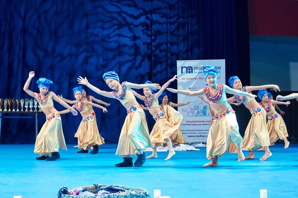 'MegaDance' children's competitions in choreography , 28 November 2015 in Minsk, Belarus. — Stock Photo, Image