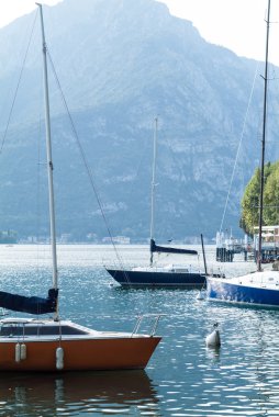 Lake Como boats clipart