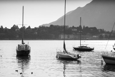 Como Gölü'nün tekneler