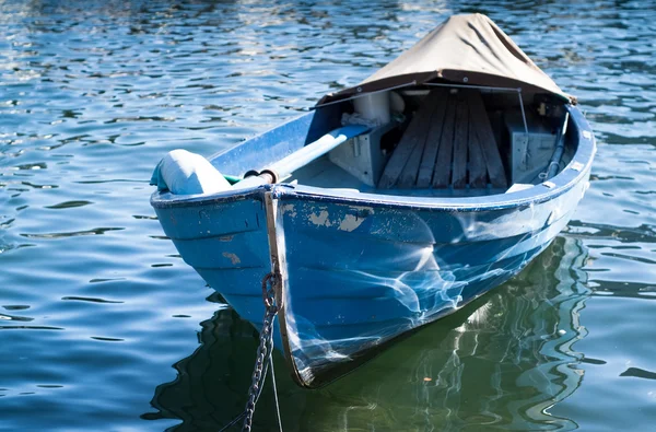 Blue Lake Como Boat — Stock Photo, Image