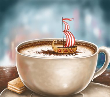 Frothy Cappuccino Dreams clipart