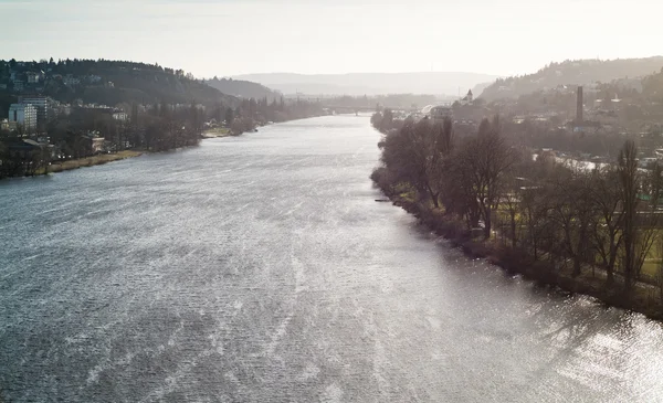 Vltava à Vysehrad — Photo