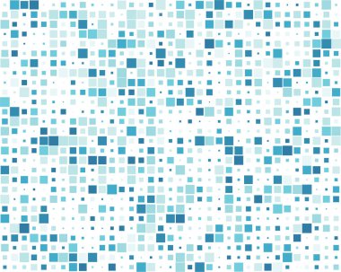 Beyaz arkaplanda farklı boyutlarda kareleri olan pürüzsüz desen