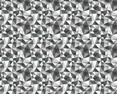 Hücrelerin ve üçgenlerin kusursuz arkaplanı. Düzensiz Mozaik arkaplanı.