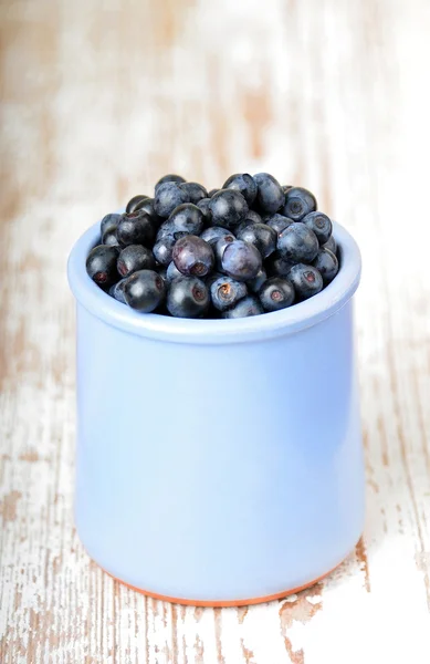 Blueberry on wooden background — Stock Photo, Image