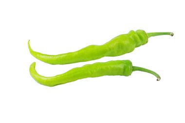 Green cayenne chili pepper clipart