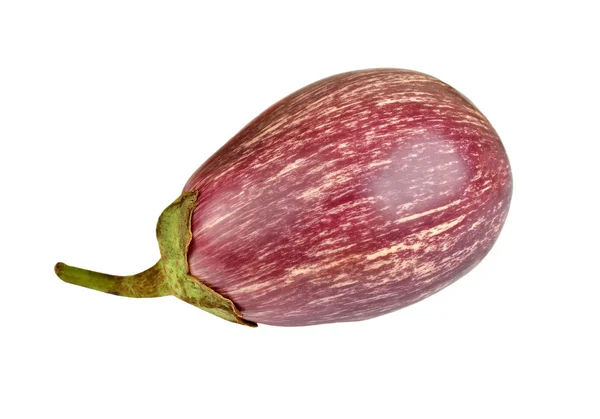 Aubergine på vit — Stockfoto