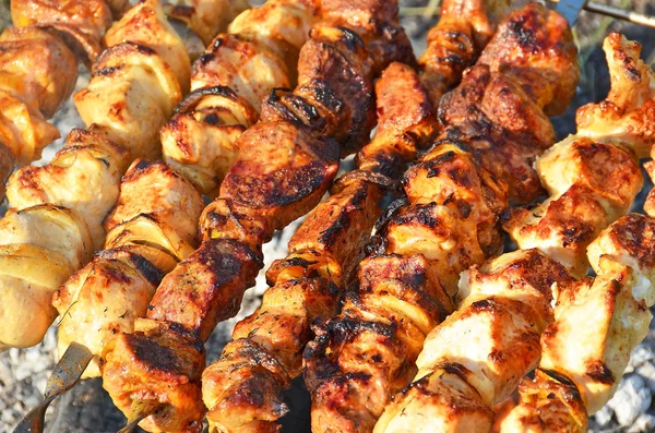 Shish kebab, Dof — Fotografia de Stock