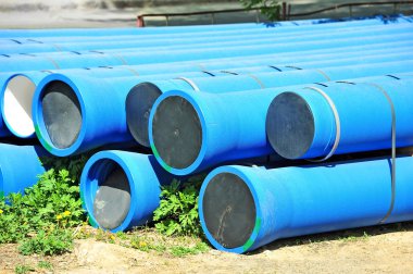 yığılmış pvc boru