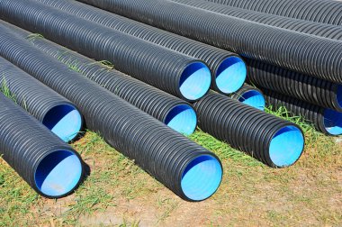 yığılmış pvc boru