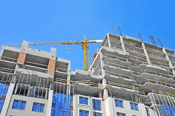 Crane and construction site — Stock Photo, Image