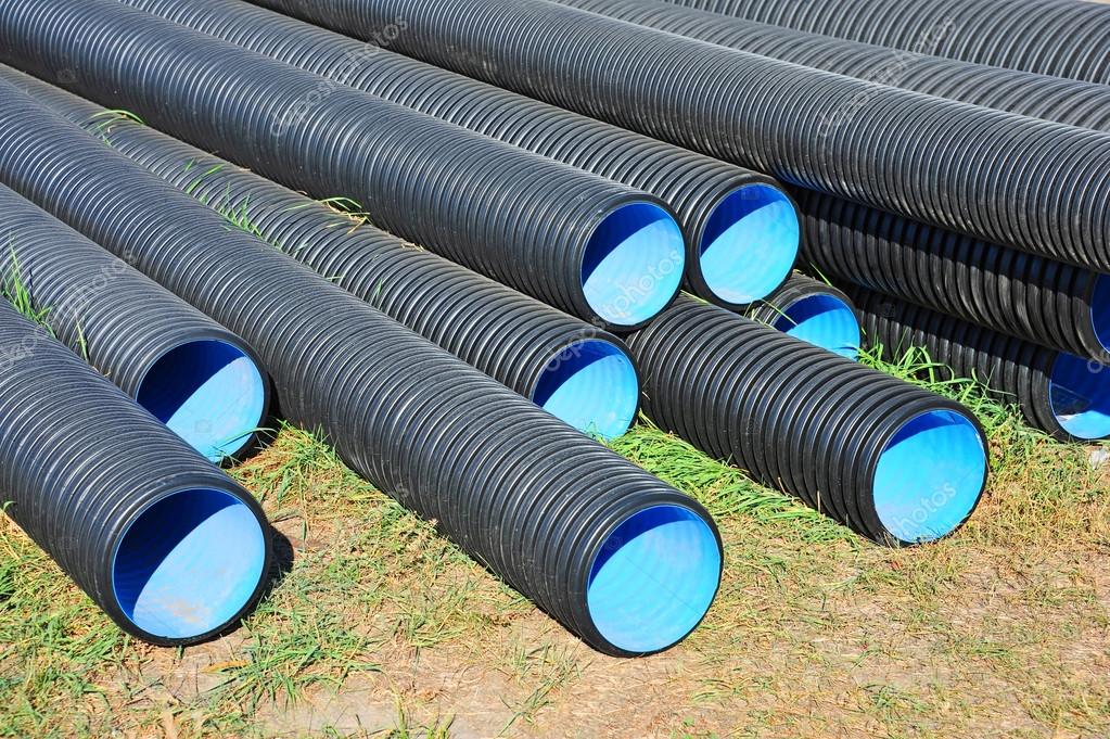 Stacked PVC pipe Stock Photo by ©unkas 100930208