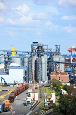 liman tahıl kurutucular ve tren