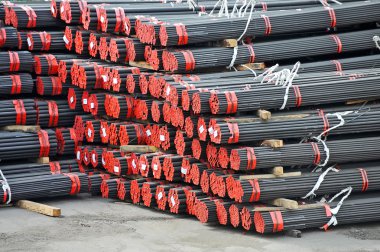 yığılmış pvc, çelik boru