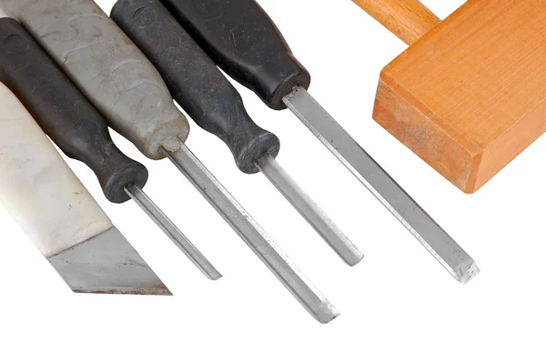 Carpentry set from chisel — Stock Photo, Image