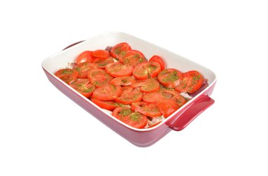 Domates ve form pişirme et