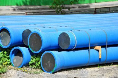 yığılmış pvc boru