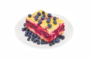 Ev yapımı yabanmersinli turta.