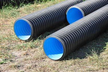 yığılmış pvc boru
