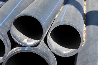 yığılmış pvc boru