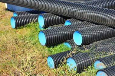 yığılmış pvc boru