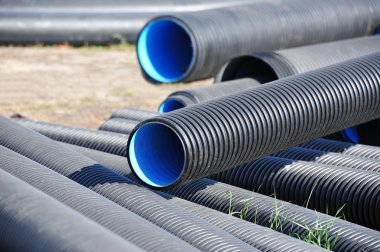 yığılmış pvc boru