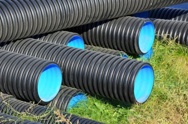 yığılmış pvc boru