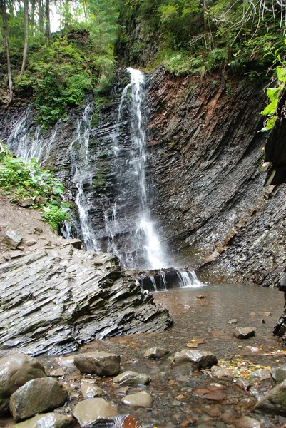 Beautiful waterfall on Carpathian mountains — Stock Photo, Image