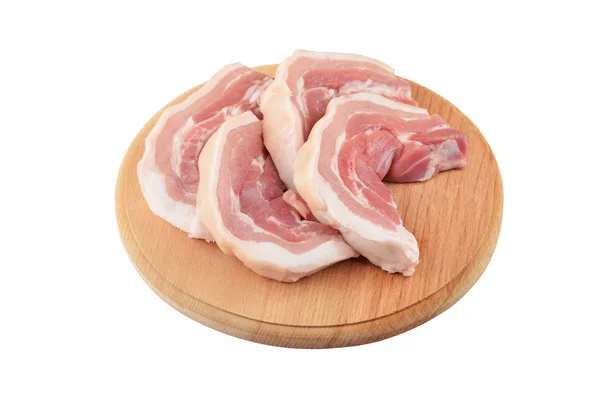 Friptură brută cu bacon — Fotografie, imagine de stoc