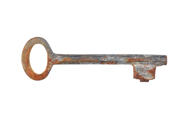 Vintage zardzewiały klucz — Zdjęcie stockowe