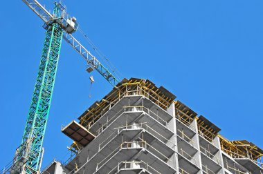 Vinç ve highrise şantiye