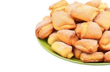 ev yapımı kurabiye plaka üzerinde