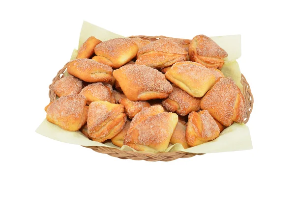 Homemade cookie in een Chalinolobus mand — Stockfoto