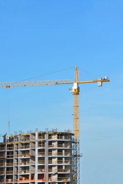 Vinç ve highrise şantiye