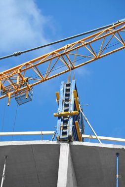 Vinç ve highrise şantiye