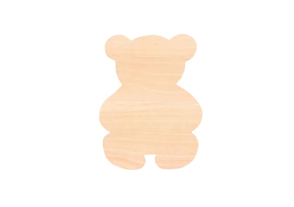 Vánoční dřevěný medvěd toy — Stock fotografie